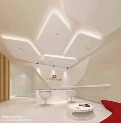 湖北武漢至臻至美美容院裝修設計效果圖