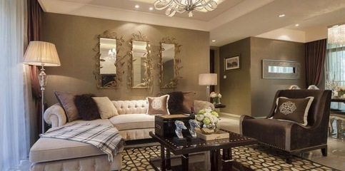 【眾意裝飾】武漢恒大首府3室2廳1衛(wèi)105㎡歐式簡約_設(shè)計作品_焦點家居_設(shè)計效果圖_家庭裝修設(shè)計