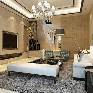 武漢裝修公司181-320平米現(xiàn)代簡約別墅裝修效果圖-武漢裝修公司裝修案例效果圖-武漢裝修公司東易日盛