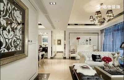 19萬全包長航藍晶綠洲144平米歐美風情四居室設計-家居快訊-武漢搜房裝修家居網