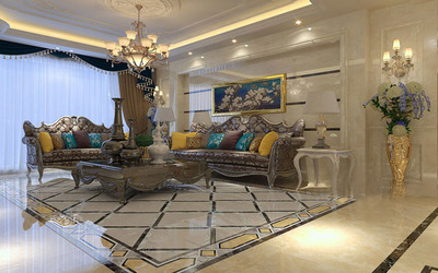 【五】別墅大理石全房定制雅致風(fēng)格效果圖