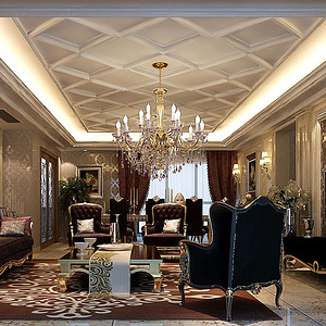 武漢新古典四居室最新裝修效果圖_武漢新古典四居室最新效果圖裝修案例