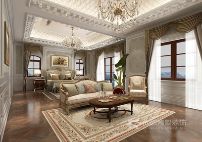 武漢別墅裝修--卡爾頓莊園法式風格