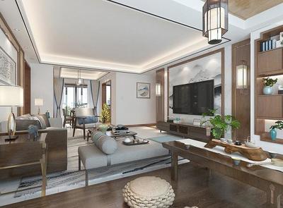 武漢夫妻新中式風裝修，滿室文化韻味的藝術(shù)品味